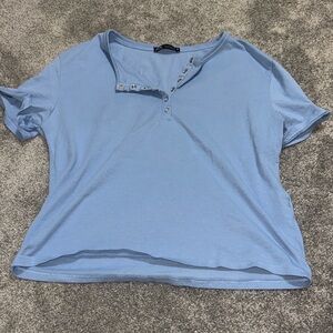 Zara Sky Blue Short Sleeve Tee